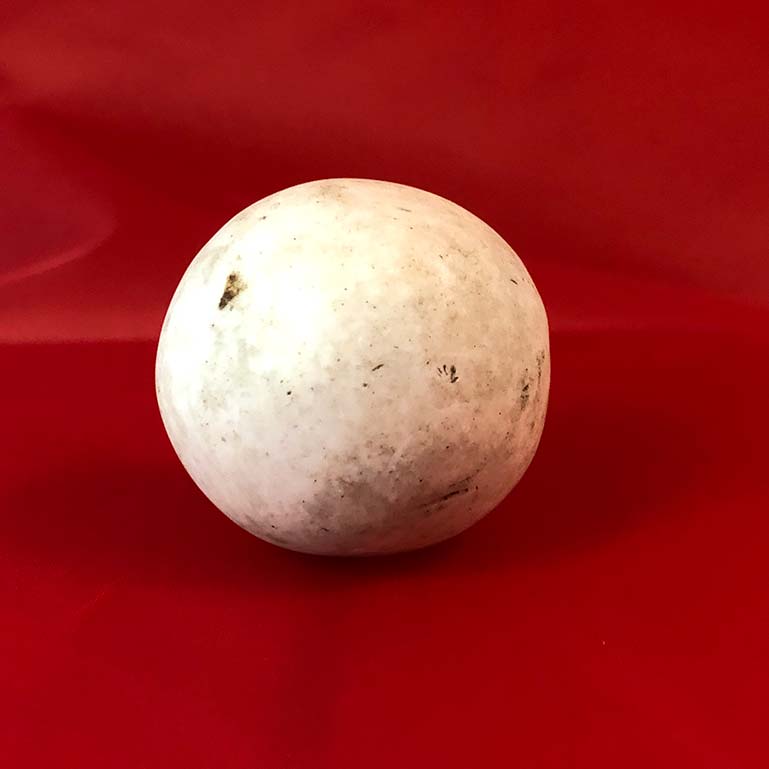 Clay marble (white ball)