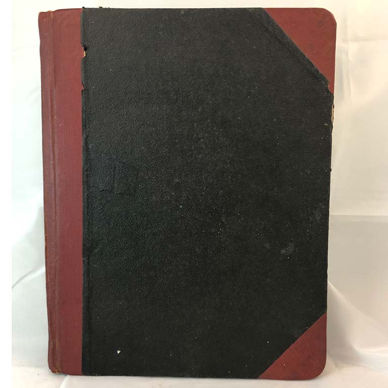 Church Book, black with brown edges