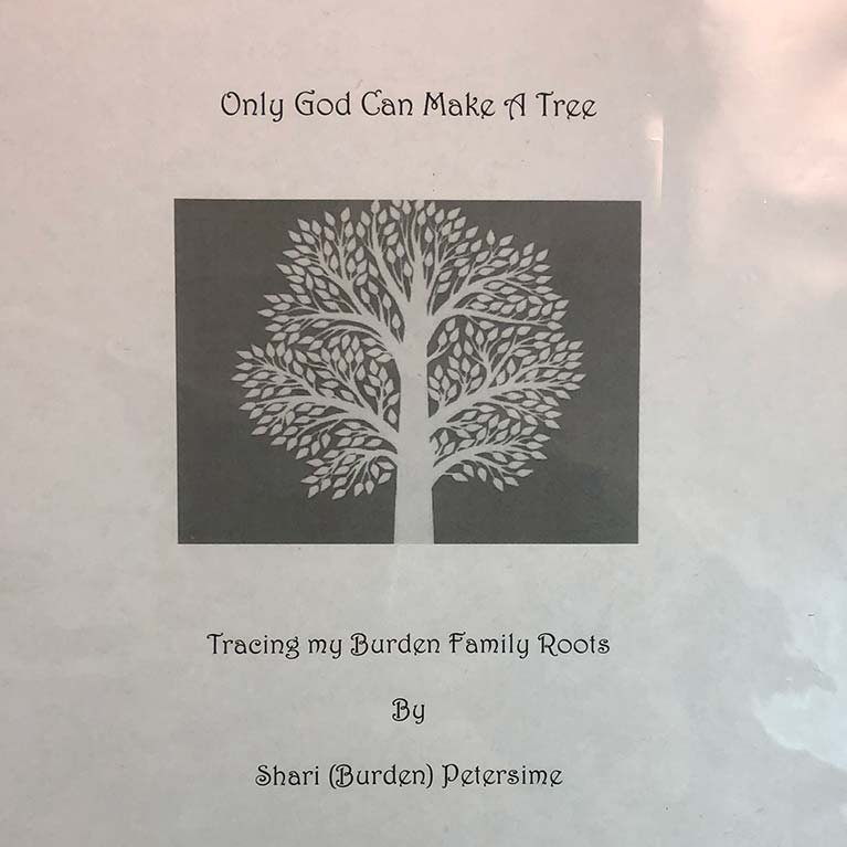 Tracing My Burden Family Roots Book